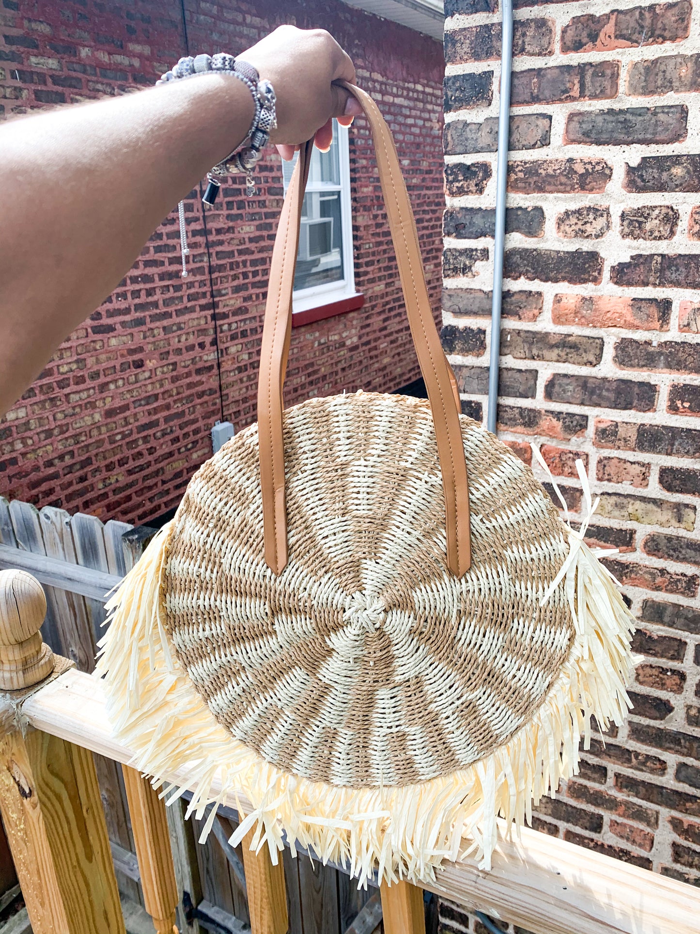 TIME FOR A TRIP STRAW BAG